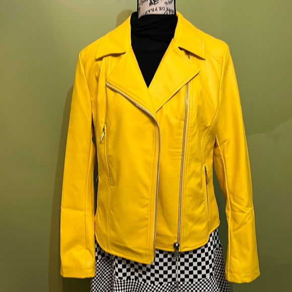 CaféNOIR V Leather Moto Jacket - Picture 6 of 12